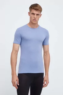 Icebreaker t-shirt funkcyjny Anatomica kolor niebieski - Bielizna sportowa męska - miniaturka - grafika 1