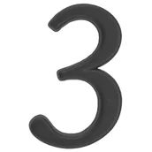 Akcesoria do drzwi - Cyfra "3" ZnAl grafit 50 mm - miniaturka - grafika 1
