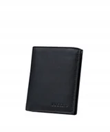 Portfele - Portfel Damski Skórzany Mały Skóra Naturalna RFID PUCCINI Czarny G014 1 - miniaturka - grafika 1