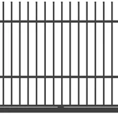 Ogrodzenia - Polbram Brama przesuwna Majorka 4x1,5 m lewa antracytowa automat - miniaturka - grafika 1