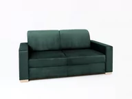 Sofy i kanapy - Sofa 2-osobowa INSTIT STABLE, ciemnozielona, 82x165x95 cm - miniaturka - grafika 1