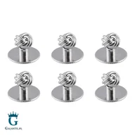 Dodatki do ubrań - Guziki smokingowe węzełki SSD-5112 (6 guzików) - miniaturka - grafika 1