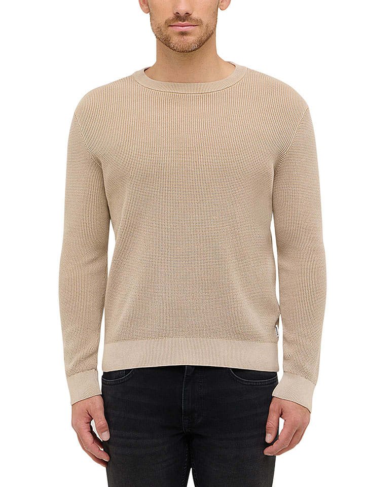 Mustang Sweter w kolorze beżowym