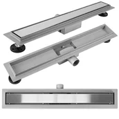 Odpływy liniowe - Rea Odpływ Liniowy REA Neox STAL SZCZOTKOWANA 90 - miniaturka - grafika 1