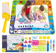 Maty edukacyjne - MATA WODNA DO MALOWANIA 120X 90 CM DLA DZIECI BARDZO DUŻA MATA SENSORYCZNA - miniaturka - grafika 1