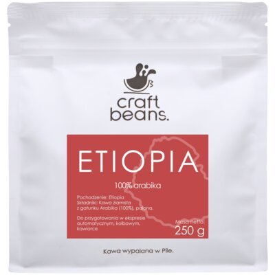 Kawa ziarnista CRAFT BEANS Decaf Bezkofeinowa 250 g