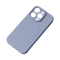 Etui i futerały do telefonów - Silikonowe magnetyczne etui iPhone 14 Pro Silicone Case Magsafe - szaroniebieskie - miniaturka - grafika 1