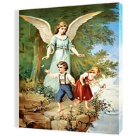 Ikony i obrazy sakralne - Obraz religijny na płótnie Anioł Stróż - miniaturka - grafika 1