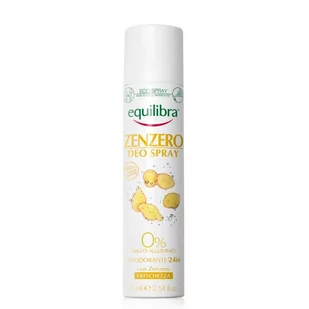 Equilibra Pielęgnacja ciała Dezodorant w sprayu z imbirem 75 ml - Dezodoranty i antyperspiranty unisex - miniaturka - grafika 1