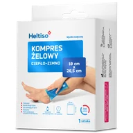 Apteczki i materiały opatrunkowe - Heltiso, kompres żelowy ciepło-zimno, 10 cm x 26,5 cm, 1 sztuka - miniaturka - grafika 1