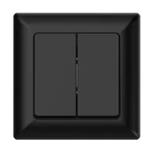 Wyłączniki światła i elektryczne - Łącznik świecznikowy varia czarny - miniaturka - grafika 1