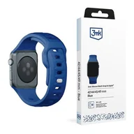 Akcesoria do smartwatchy - 3MK Silicone Watch Strap Niebieski/Blue silikonowy gumowy pasek dla Apple Watch 1/2/3/4/5/6/7/8/9/SE/Ultra/Ultra2 42/44/45/49mm - miniaturka - grafika 1