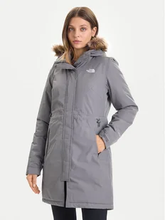 The North Face Parka Zaneck NF0A8DZN Szary Regular Fit - Kurtki damskie - miniaturka - grafika 1