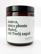 Świece - Świeca z napisem – dla zmęczonych, śmieszny prezent z dystansem, zapachowa - miniaturka - grafika 1