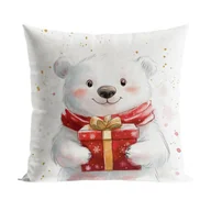 Pościel dla dzieci - Poszewka MISIEK BAJKOWE ŚWIĘTA 40x40 cm - miniaturka - grafika 1