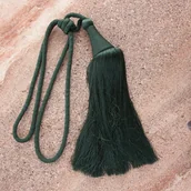 Dekoracje domu - Sznur Dekoracyjny Kaja Ciemnozielony - miniaturka - grafika 1