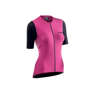 Koszulki sportowe damskie - Koszulka rowerowa damska NORTHWAVE EXTREME Wmn Jersey różowa - grafika 1