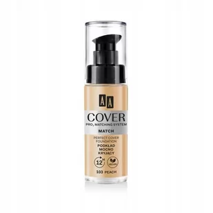 Aa Cover Match Podkład Mocno Kryjący 103 Peach 30 Ml - Podkłady do twarzy - miniaturka - grafika 1