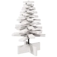 Choinki - vidaXL Drewniana choinka do udekorowania, biała, 60 cm, sosnowa - miniaturka - grafika 1