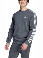 Bluzy męskie - BLUZA męska ADIDAS bez kaptura IJ6471 szara dresowa bawełniana M - miniaturka - grafika 1