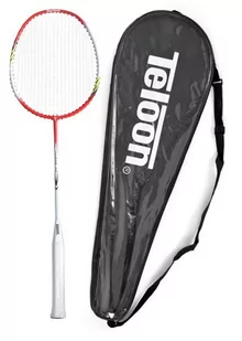 Teloon Rakieta do badmintona Teloon Tsunami  TL300 biało-czerwona TL300_WR - Badminton - miniaturka - grafika 1