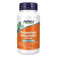 Witaminy i minerały - Now Foods NOW Potassium Gluconate 99mg 100tabs - miniaturka - grafika 1