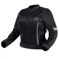 Odzież motocyklowa - OZONE MOTO Dart Lady kurtka motocyklowa dla kobiet, łokcie i ochraniacze na ramiona, elementy odblaskowe, wstawki z tkaniny stalowej, 4 kieszenie, certyfikat CE - miniaturka - grafika 1