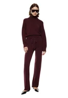 Spodnie damskie - Pantaloni palazzo vestibilità morbida con cintura a coulisse Donna Imperial - miniaturka - grafika 1