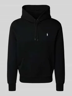 Bluza z kapturem, wyhaftowanym logo i kieszenią kangurką - Bluzy męskie - miniaturka - grafika 1