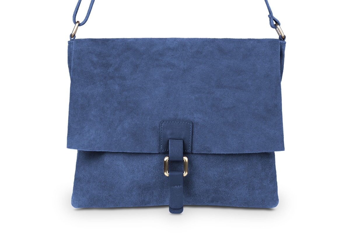 Torebka Skórzana Listonoszka Vera Pelle Crudo Jeans