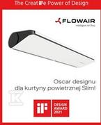 Kurtyna drzwiowa elektryczna SLIM E-150 biała (RAL9003) 1,5 m 9,0kW