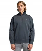 Bluzy męskie - Bluza Lee HALF ZIP SWS 112364129 Washed Black XXL - miniaturka - grafika 1