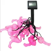 Lampy ogrodowe - Polux Flamingi Girlanda solarna 311535 311535 - miniaturka - grafika 1