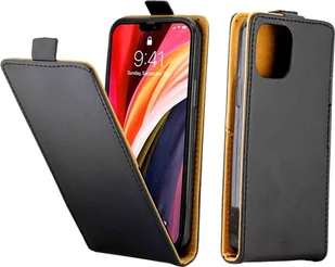 Etui König Design kompatybilne z Apple iPhone 12 Pro Max ze sztucznej skóry - Etui na telefon komórkowy czarne - Etui i futerały do telefonów - miniaturka - grafika 1