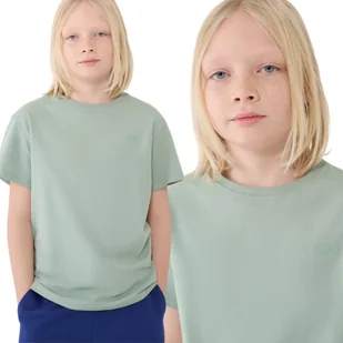 T-shirt oversize gładki chłopięcy 4F 4FJWSS25TTSHM2324-41S Zielony Roz. 140 - Koszulki dla chłopców T-shirt oversize gładki chłopięcy 4F 4FJWSS25TTSHM2324-41S Zielony Roz. 140 - Koszulki dla chłopców - miniaturka - grafika 1