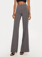 Spodnie damskie - Rinascimento Spodnie materiałowe CFC0119997003 Szary Regular Fit - miniaturka - grafika 1