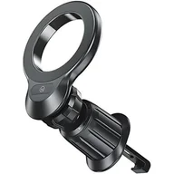 Ładowarki do telefonów - USAMS Uniwersalny uchwyt magnetyczny US-ZJ075 do kratki went. czarny/black ZJ75ZJ01 - miniaturka - grafika 1