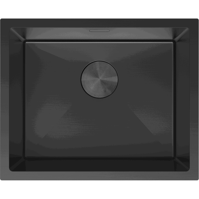 Mexen Trixo zlewozmywak stalowy 1-komorowy 540 x 440 mm, czarny - 6414541000-70