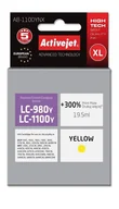 Tusze zamienniki - Tusz Activejet AB-1100YNX (zamiennik Brother LC1100Y/980Y; Supreme; 19,5 ml; żółty) - miniaturka - grafika 1