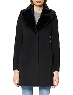 Fracomina płaszcz damski, czarny, S - Płaszcze damskie - miniaturka - grafika 1