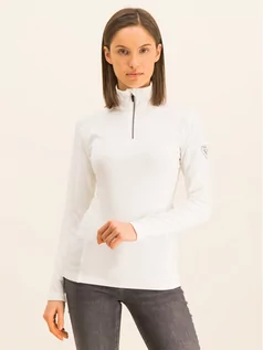 Bluzy damskie - Rossignol Bluza techniczna Classique Zip Layer RLIWL02 Biały Slim Fit - grafika 1