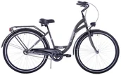 Rowery - Rower miejski 28 damski Kozbike (K3) 3 biegi grafitowy - miniaturka - grafika 1