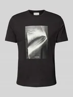 Koszulki męskie - T-shirt z nadrukiem z logo - miniaturka - grafika 1
