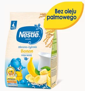 Nestle Kaszka mleczno-ryżowa banan po 4 miesiącu 230 g - Kaszki dla dzieci - miniaturka - grafika 2