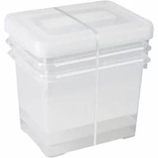 Curver Zestaw pojemników do przechowywania Handy, 3x20L, przezroczysty - Pudła i pojemniki do przechowywania - miniaturka - grafika 1
