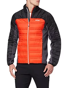 Regatta Kurtka męska Halton V, Cajun pomarańczowy/czarny/nosorożec, S - Kurtki męskie - miniaturka - grafika 1