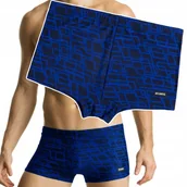 Kąpielówki męskie - Kąpielówki Męskie Dopasowane Bokserki Kąpielowe na Basen ATLANTIC - XL - miniaturka - grafika 1
