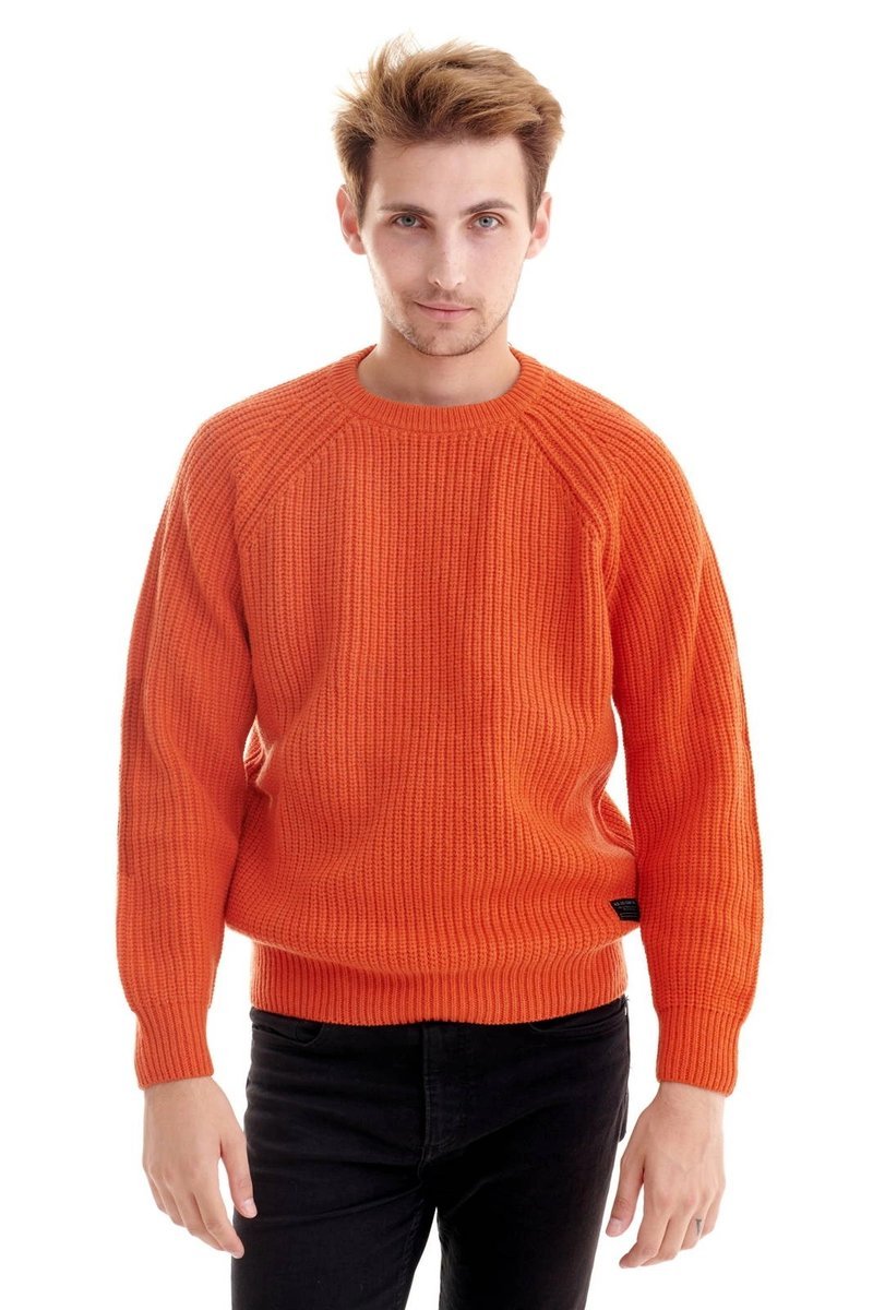 LEE CHUNKY CREW NECK SIGN ORANGE L83KLNME XL