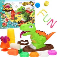 Masy plastyczne - CIASTOLINA WYCISK MASA PLASTYCZNA DINOZAUR WULKAN - miniaturka - grafika 1