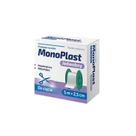 Apteczki i materiały opatrunkowe - MonoPlast Jedwabny Przylepiec na rolce do cięcia 5mx2,5cm, 1szt. - miniaturka - grafika 1